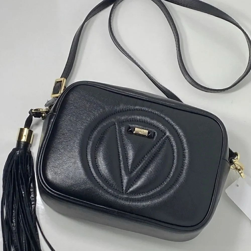 Valentino Mario Mia Leather Shoulder Bag